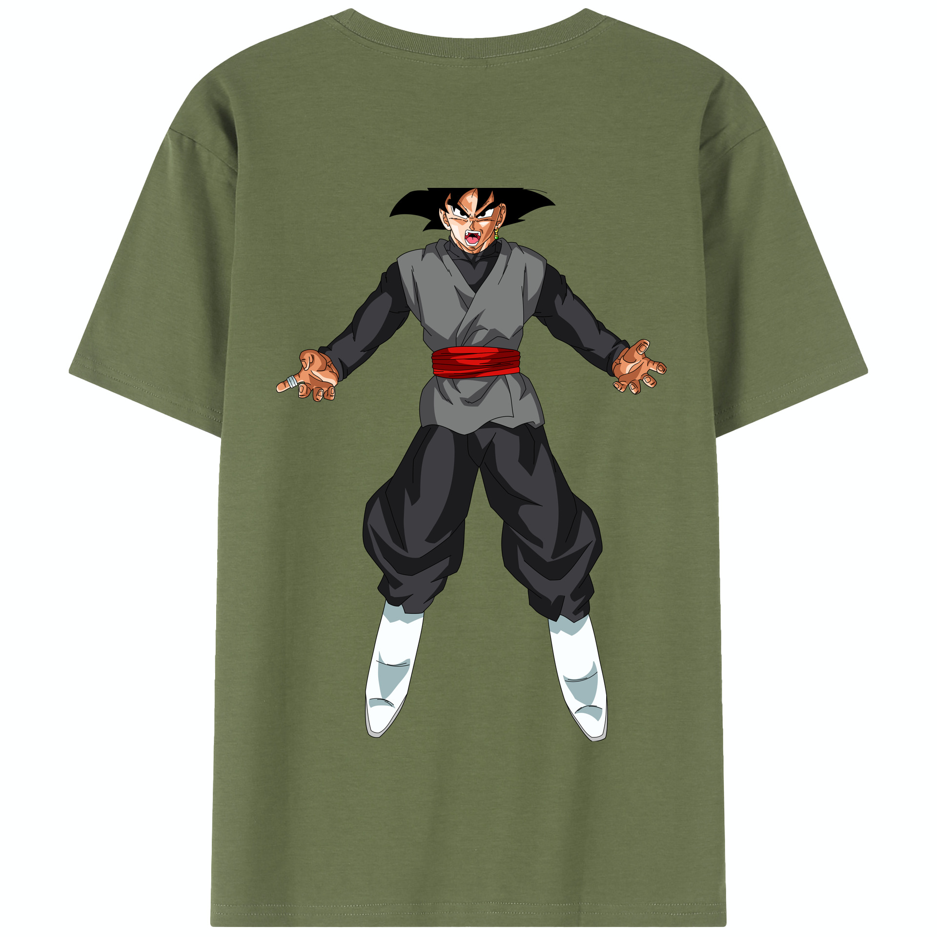 （画像用） ドラゴンボール ベジータ四世（Bejīta Yonsei）DRAGON BALL Vegeta IV 綿100％半袖Tシャツ（背面プリント）